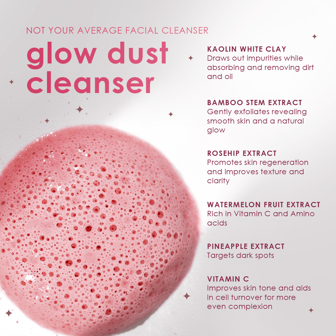 GLOW dust cleanser + exfoliant